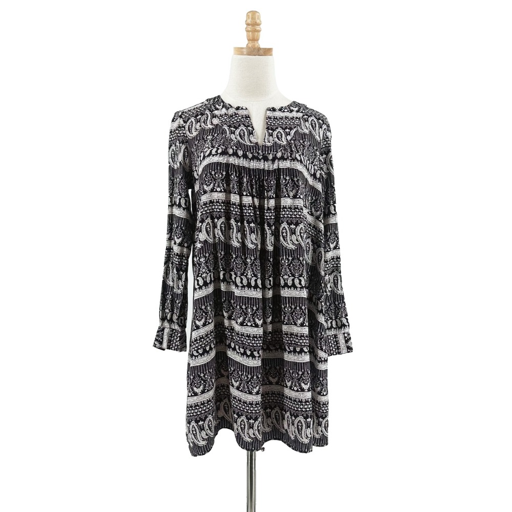 Thakoon Collective Paisley Mini Dress Size 0 Boho Chic Preppy Resort Travel